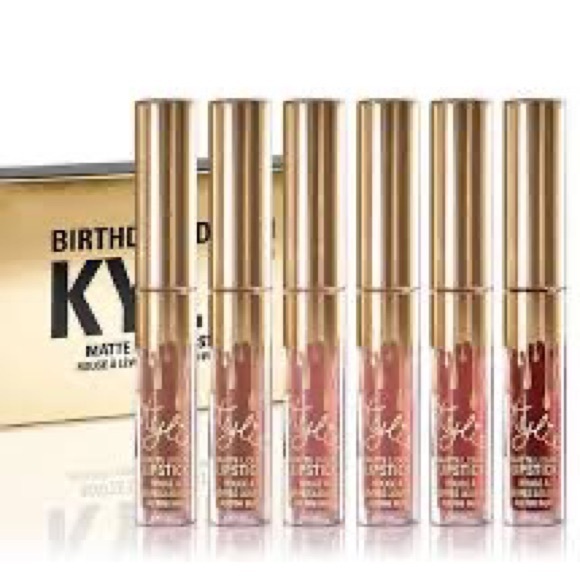 KYLIE COSMETICS BIRTHDAY EDITION 2016 MATTE LIQUID LIPSTICK 6 PIECE KIT - Picture 2 of 8